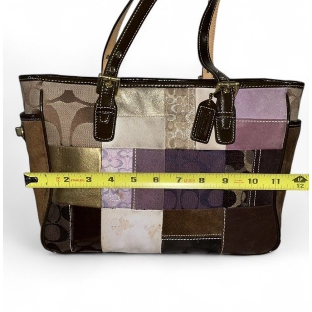 Coach Patchwork Tote Bag Legacy‎ Y2K Vintage Suede Le… - Gem